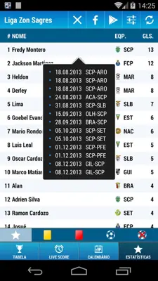 Liga Sagres android App screenshot 2
